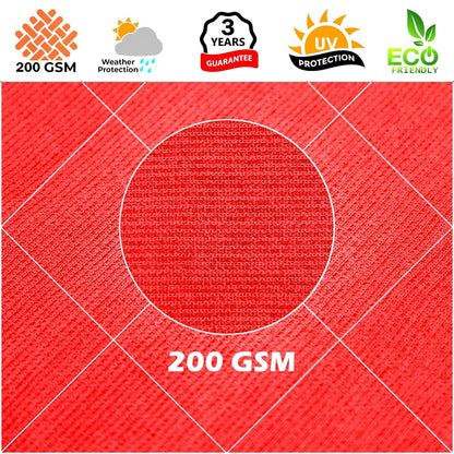 Royal Shade 20' x 20' x 28.3' Red Right Triangle Sun Shade Sail Canopy Outdoor Patio Fabric Screen RSTAPRT20 - UPF50+ 95% UV Blockage, Heavy Duty, Water & Air Permeable (We Make Custom Size)