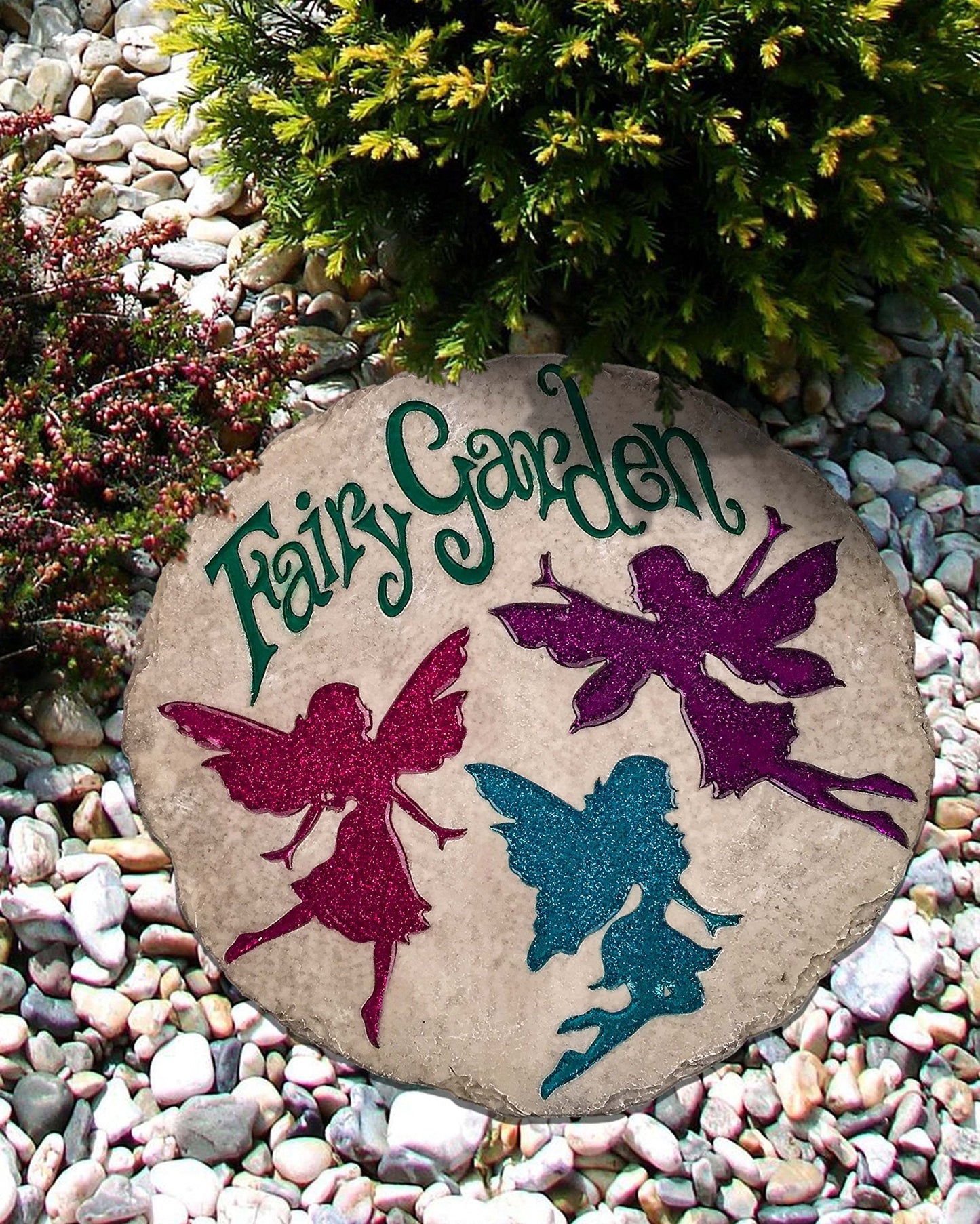 Spoontiques - Garden Décor - Bear Stepping Stone - Decorative Stone for Garden