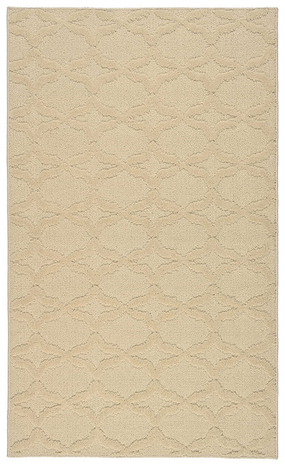 Garland Rug Sparta Non Slip Polypropylene 3 Ft. X 5 Ft. Biege Tan Area Rug- Ideal for Living Rooms & Hallways, Stylish & Durable for High-Traffic Areas