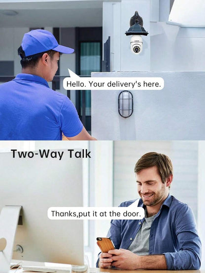 WESECUU 2K Light Bulb Camera