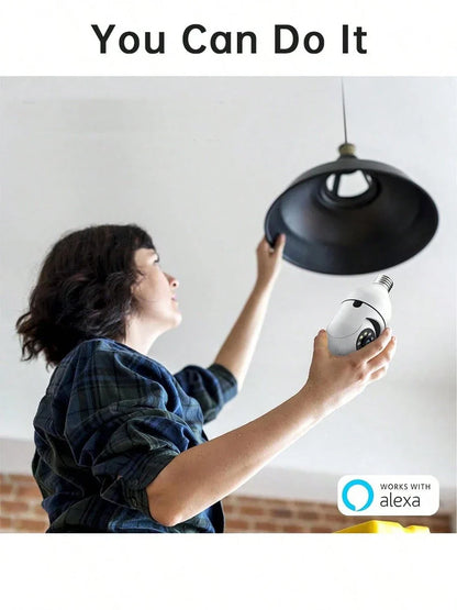 WESECUU 2K Light Bulb Camera