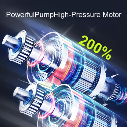 Tire Inflator Portable Air Compressor, 150PSI Car Tire Pump with Tire Pressure Gauge, LED, 3X Quick One-Button Intelligent Cordless Tire Pump Suitable for Cars, Motorcycles, Bicycles, Balls, etc