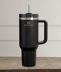 Black Stanley Quencher H2.0 40oz Stainless Steel Vacuum Insulated Tumbler with Handle & Straw