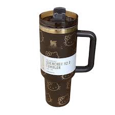 Chocolate Brown Stanley Quencher  40oz Stainless Steel Vacuum Insulated Tumbler with Handle & Straw