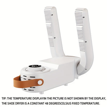Portable Shoe Dryer | Fast, Quiet, Efficient Drying, 110V Smart Timer with Auto Shut-off, Foldable Design, Suitable for Work Boots, Gloves, Hats, Socks | A Must-have Household Item, Perfect as Thanksgiving, Christmas, Holiday Gifts, Without Battery
