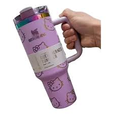 Damao Purple Stanley x Hello Kitty Quencher H2.0 Tumbler – Limited Edition Insulated Travel Mug with Handle & Straw