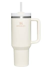 Dune White Stanley Quencher 40oz Stainless Steel Vacuum Insulated Tumbler with Handle & Straw