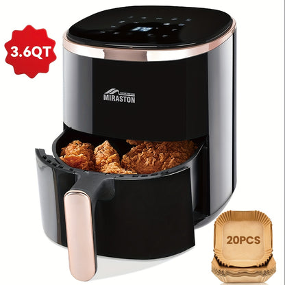 8.5QT/3.6QT Air Fryer, Upgraded Large Capacity Suitable For 5-6 People, Smart Touch Screen For Easy Operation With 8 Preset Functions, Non-stick Coating For Easy Cleaning, Kitchen Accessories, Toaster Oven, Deep Fryer, Air Fryers, Kitchen