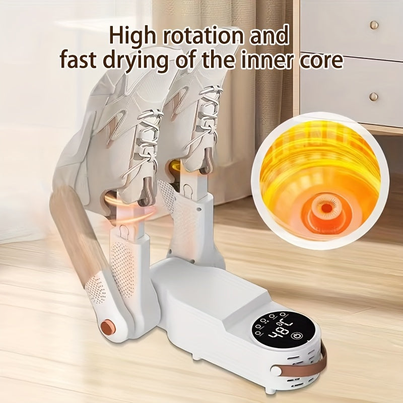 1pc Shoe Dryer, Portable Shoe Dryer, Dehumidifying And Deodorizing Dual-Arm Shoe Dryer, Foldable Adjustable Angle Dryer, Simple Storage, Perfect Solution to Wet Shoes, Suitable for Families, Dormitories And Hotels., Shoe Dryer Portable