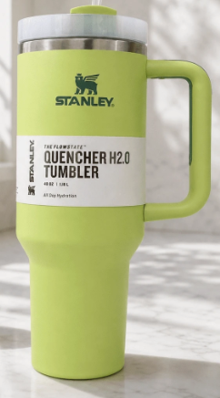 Lime Green Stanley Quencher H2.0 40oz Stainless Steel Vacuum Insulated Tumbler with Handle